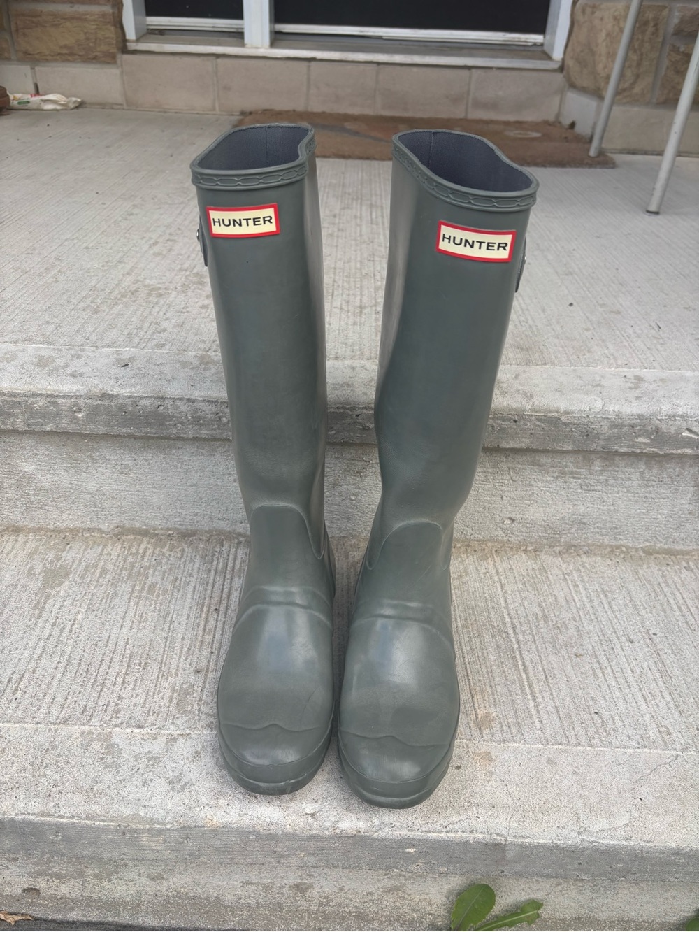 Hunter Brand Women's Rain Boots in dark Green - Picture 7 of 11